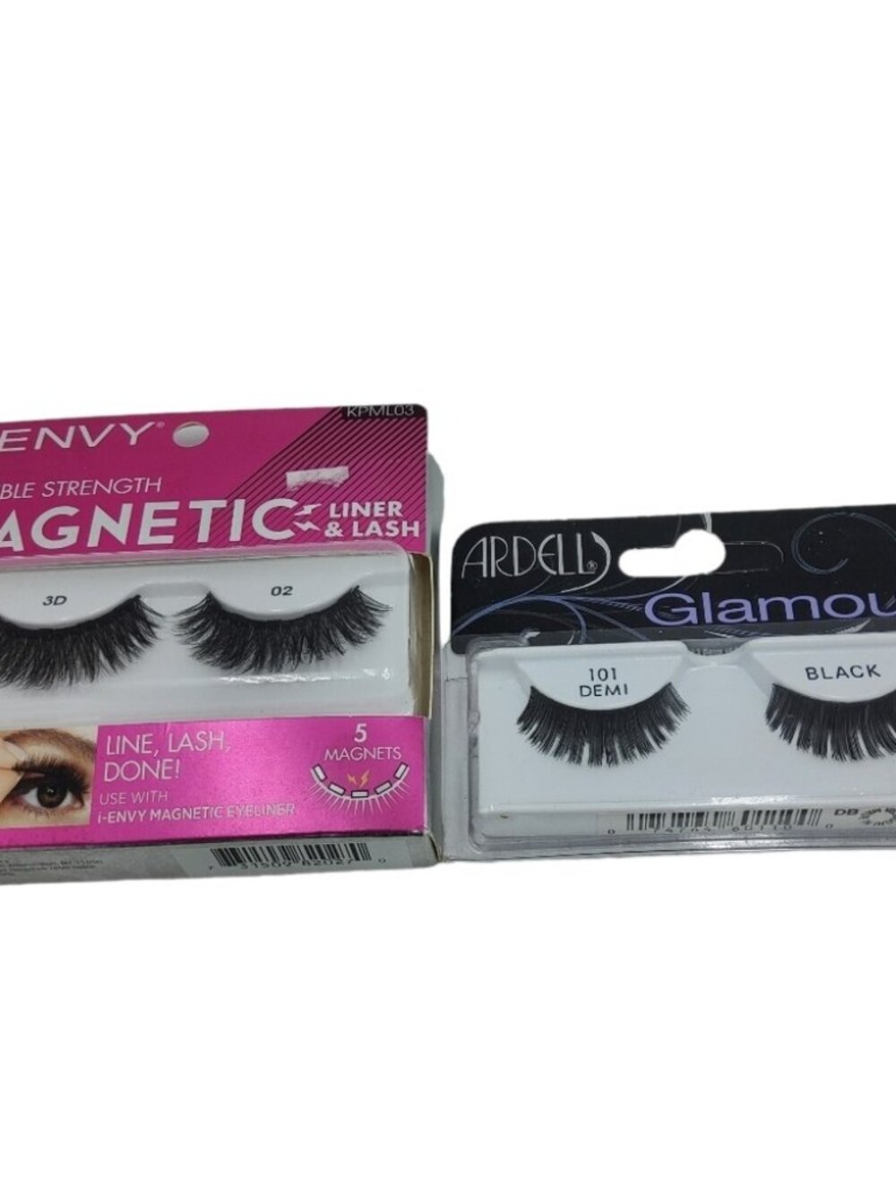 Magnetic Eyelashes Bundle i·Envy Double Strength & Ardell Glamour 101 Demi Black